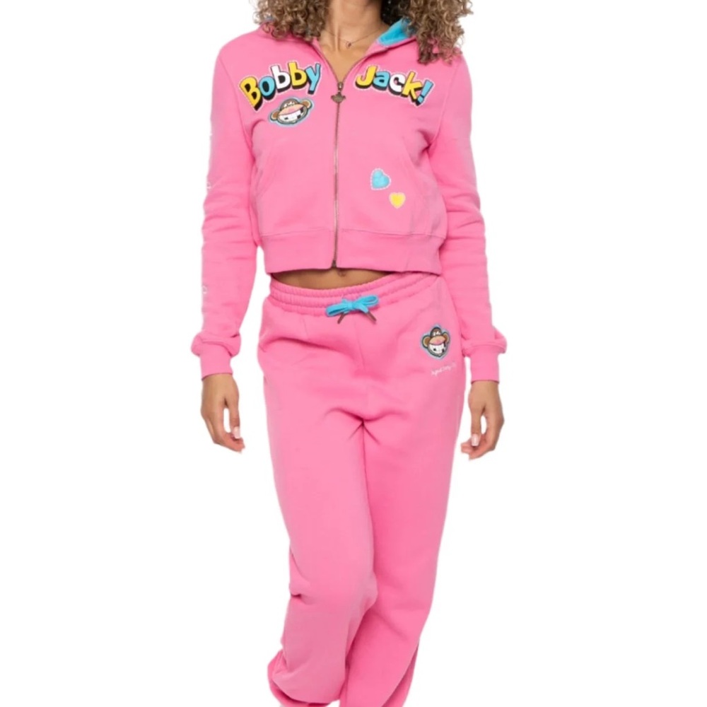 Pink and Blue Bobby Jack Sweatsuit Y2K